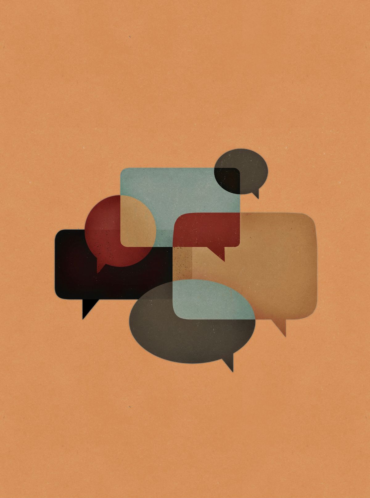 Speech bubbles — open discussion